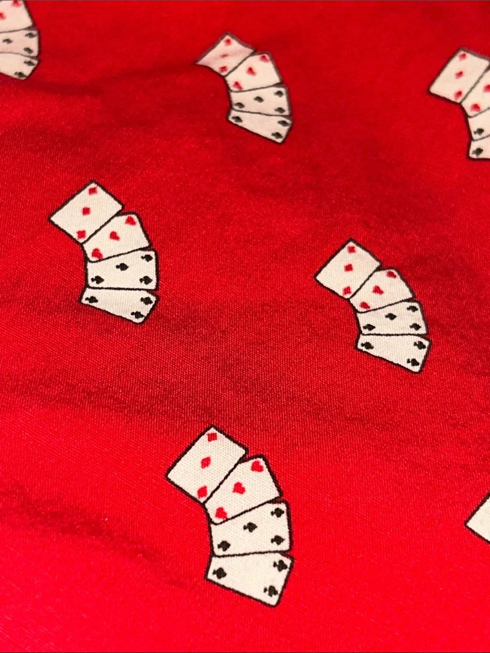 Vintage Ralph Lauren Polo Deck Cards Red Printed Cotton Boxer Shorts Sz Small